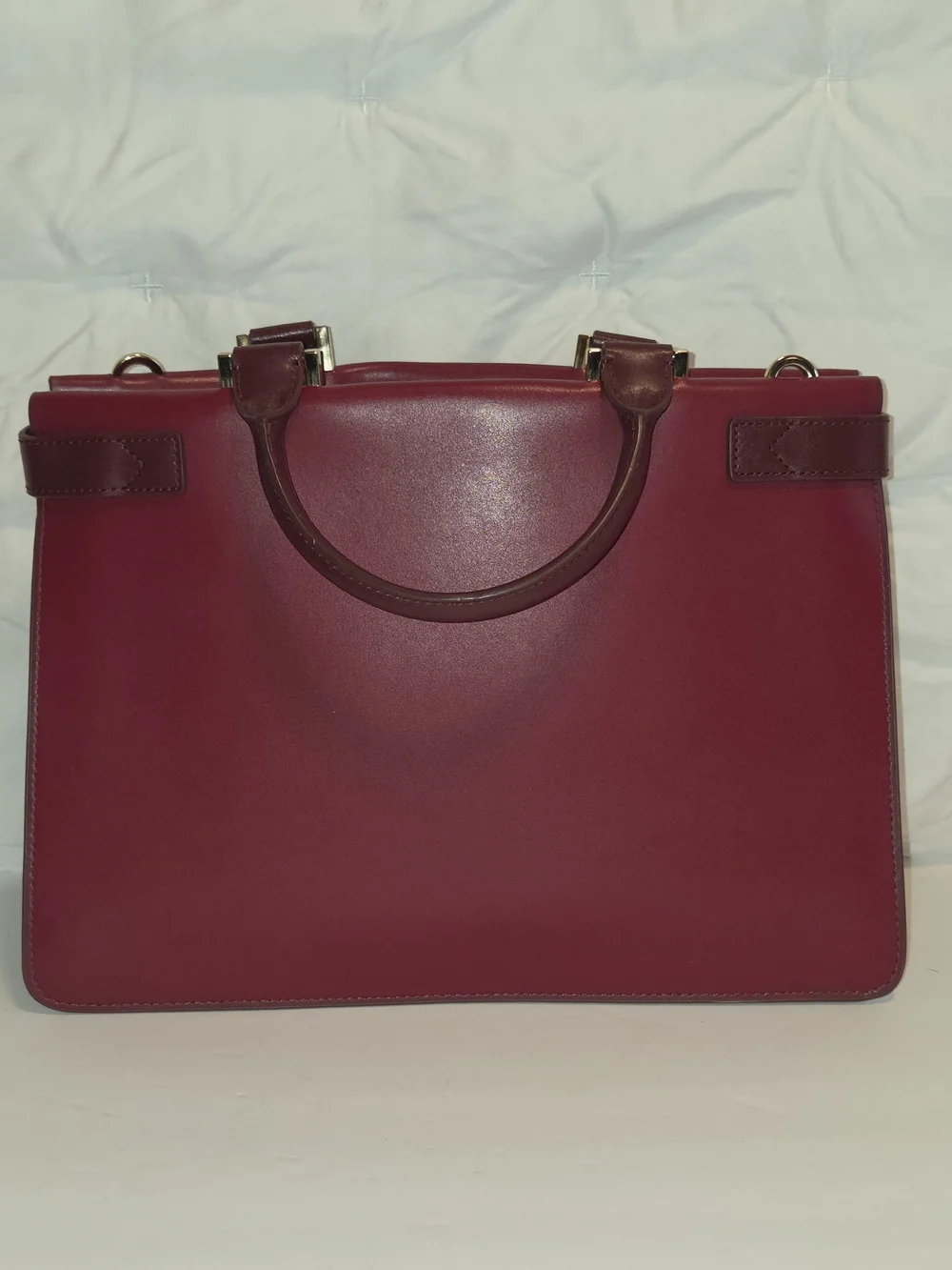 ✨ Michael Kors Bordeaux Leather Satchel/Top Handle Crossbody Bag ✨
